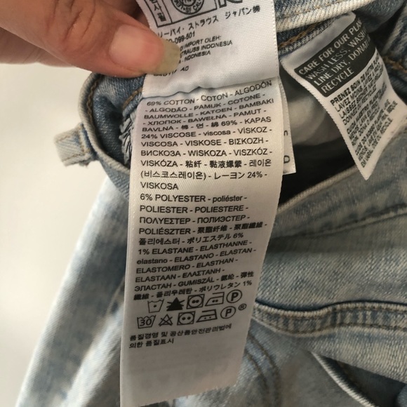 Levi’s Mile high super skinny jeans lighwash - Picture 7 of 7